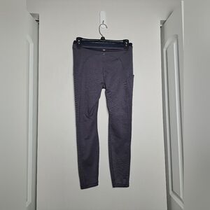 Athleta ultimate stash pocket accent strip gray leggings sz s/p